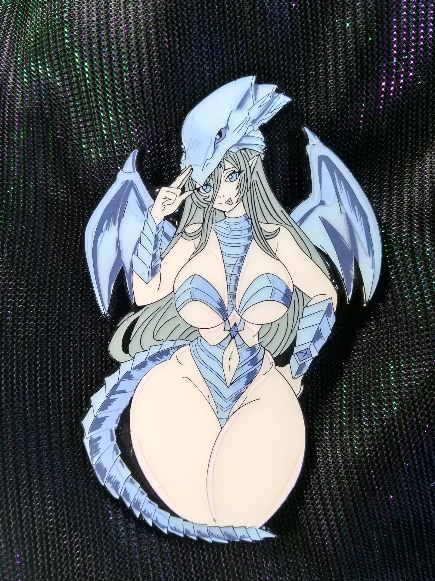 Blue Eyes White Dragonette Yu-Gi-Oh Enamel Pin